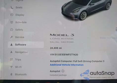 2021 Tesla Model 3 Long Range Dual Motor All-Wheel Drive из США, поврежденный, VIN 5YJ3E1EB1MF077420